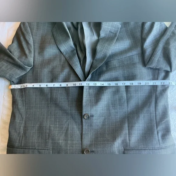 Hart Schaffner Marx Plaid Pattern Blazer 44